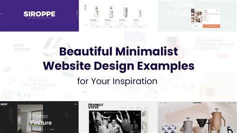 20 Beautiful Minimalist Website Design Examples for Your Inspiration