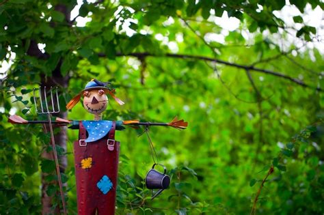 Premium Photo | Farm life scarecrow in green nature photo