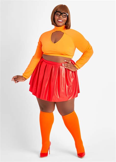 Plus Size Sexy Scooby Doo Plus Size Velma Halloween Costume