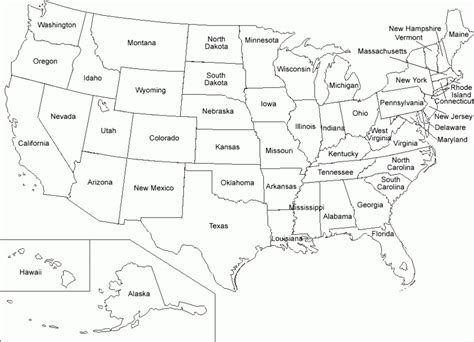 States I Have Visited Map - Printable Map