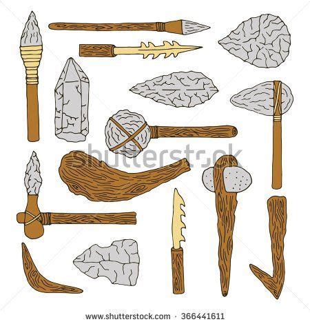 Caveman Stock Photos, Images, & Pictures | Stone age tools, Early ...