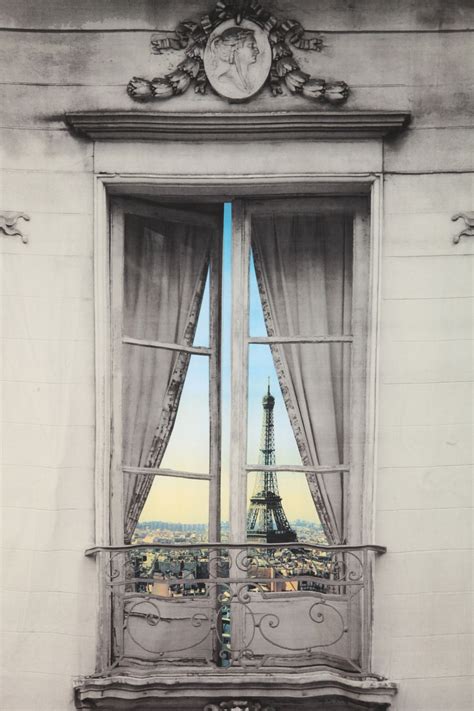 Paris Window View Tapestry