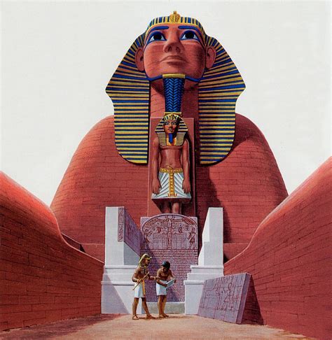 New Kingdom Sphinx with Dream Stela | Dream Stela of Thutmose IV