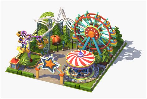 Amusement Park, V/1440612495 - Sims 4 Ferris Wheel, HD Png Download - kindpng