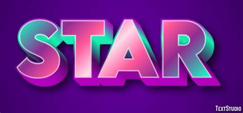 Star | Text Effect Generator | TextStudio