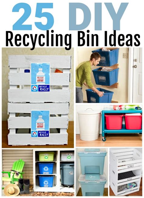 25 DIY Recyling Bins That You Can Make Today - Stylish & Useful Ideas!