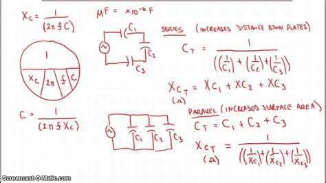 Capacitance & Capacitive Reactance Formulas - YouTube