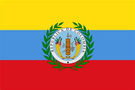 Flag of Gran Colombia which is what is was called and it included modern day Venezuela, Colombia ...