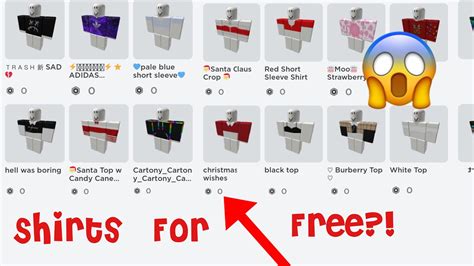 How to get Free shirts on ROBLOX - YouTube