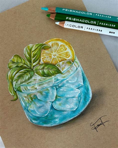 Drink Art Illustration in 2023 | Art drawings simple, Colored pencil artwork ideas, Fruit art ...
