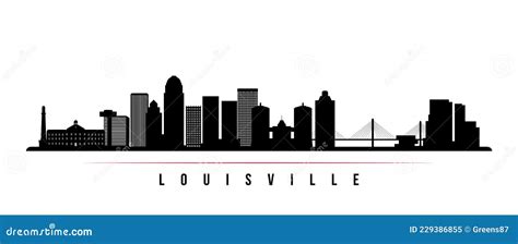 Louisville Usa Skyline And Landmarks Silhouette Vector Illustration ...