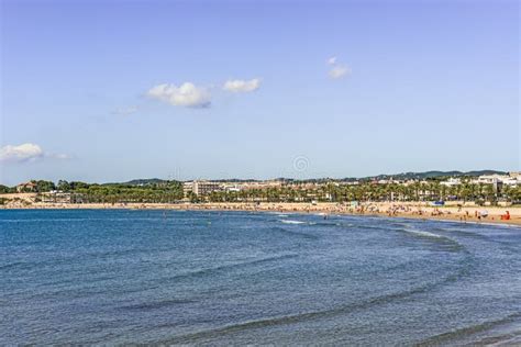 Beach in Vilanova I La Geltru, Catalonia, Spain Editorial Image - Image ...