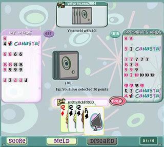 canasta card game pogo screenshot | Canasta game screenshot,… | Flickr