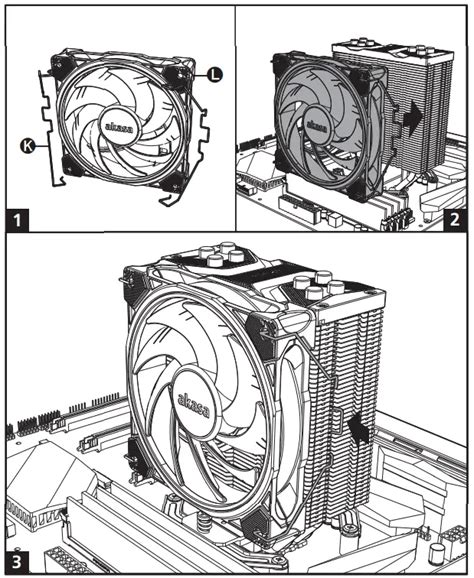 akasa SOHO H4 Plus Addressable RGB LED CPU Cooler User Manual