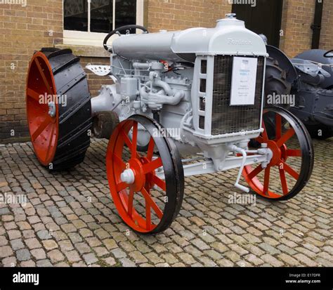 A Fordson Model F Farm tractor built in 1917, at the Bygones Museum at ...