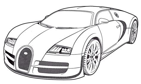 Bugatti Chiron Coloring Page Beautiful Bugatti Veyron Coloring Pages At ...