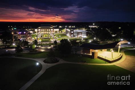 Evans Town Center Park Aerial View - Evans GA Photograph by The ...