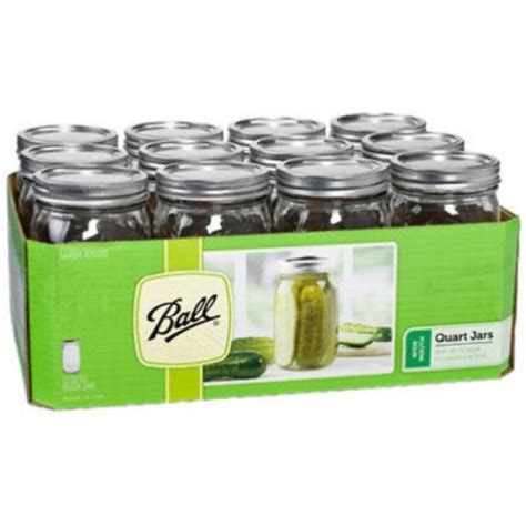 Jarden Home Products Ball® 67000 32 oz Glass Clear Wide Mouth Canning Jar | Wallace Distribution ...