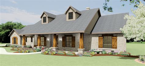 Texas Hill Country Ranch S2786L | Texas House Plans - Over 700 Proven Home Designs On… | Texas ...