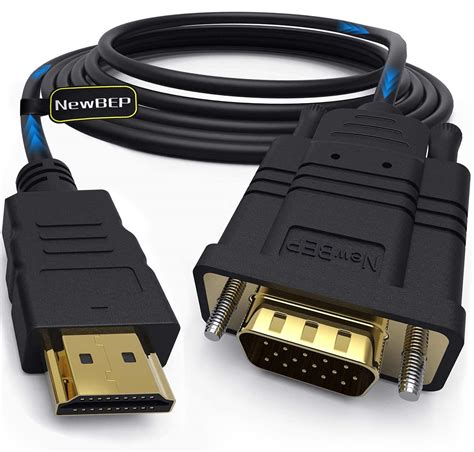 6ft HDMI to VGA Converter Adapter Cable Gold-plated HDMI Male to VGA ...