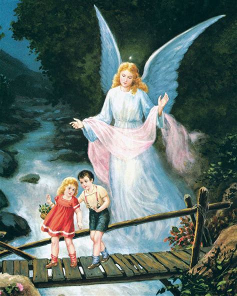 Guardian Angel with Children on Bridge | Print Only | Size 8" x 10" - F ...