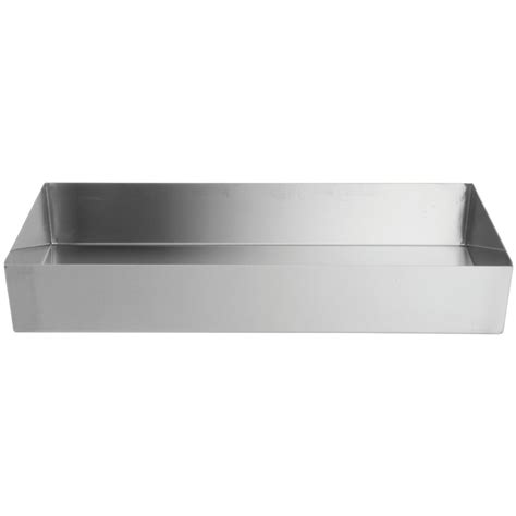 Expressly Hubert® Tapered Stainless Steel Pan - 20"L x 12"W x 3"D