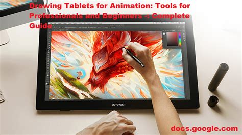 Drawing Tablets for Animation: Tools for Professionals and Beginners ...