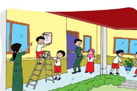 Detail Gambar Kerja Bakti Di Sekolah Kartun Koleksi Nomer 38