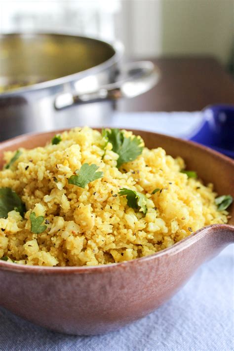 Indian Spiced Cauliflower "Rice"