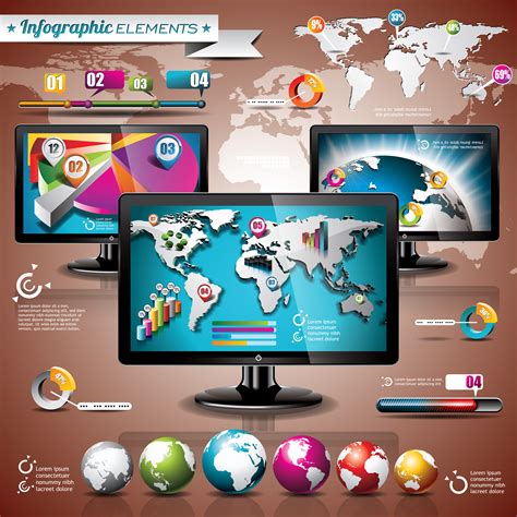 Vector technology design set of infographic elements 345860 Vector Art at Vecteezy