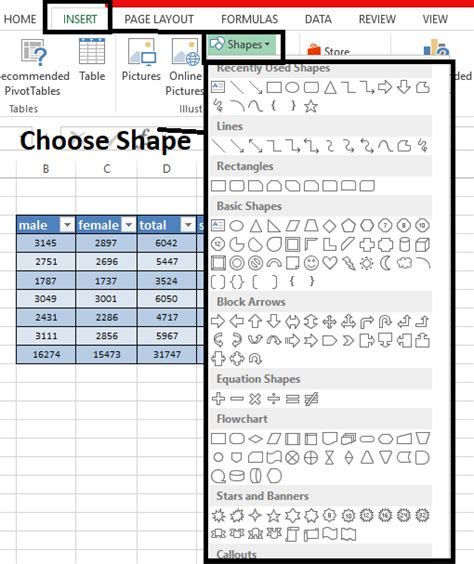 How To Insert Shapes In Excel - Excel-Help