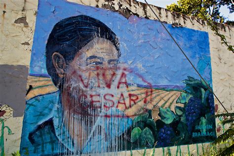 Cesar Chavez Mural in South Austin | HerronStock.com