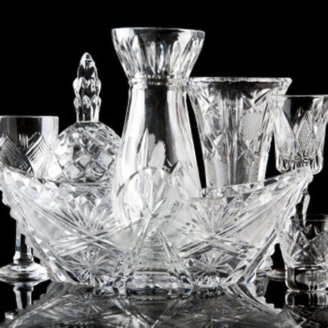 A collection of crystal. | Antique glassware, Crystal glassware, Crystal vase