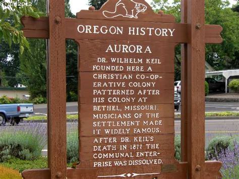 Aurora, Oregon continued as a skilled craftsman settlement long after the commune was abandoned ...