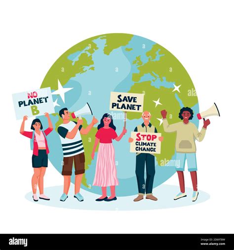 Climate activism cartoon Stock Vector Images - Alamy