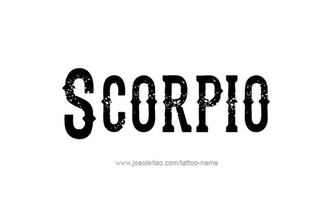 Details 69+ scorpio word tattoo latest - in.coedo.com.vn