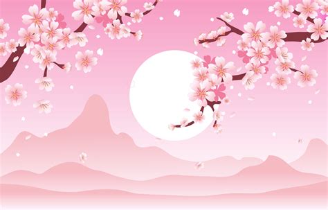 Beautifull cherry blossom background 5421775 Vector Art at Vecteezy