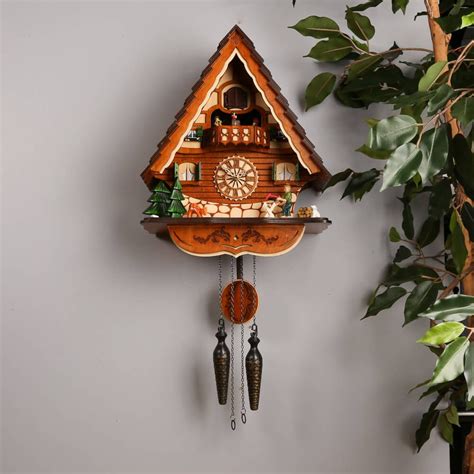 Cambridge Lumberman Pendulum Cuckoo Clock w Sounds, Dancers - 39x32x18cm | Fast Free Shipping ...