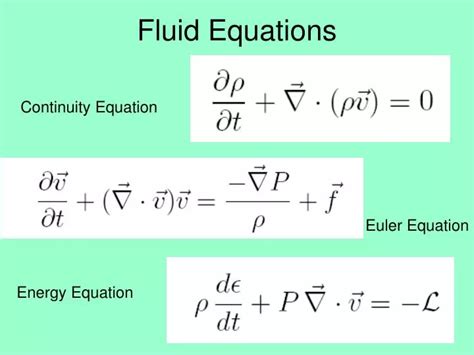 PPT - Fluid Equations PowerPoint Presentation, free download - ID:5591680