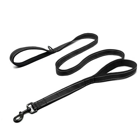 Dog Leash 2 Handles Nylon Padded Double Handle Leash For Greater ...