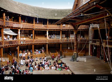 Interior of Shakespeares Globe Theatre Southbank London England Stock Photo - Alamy