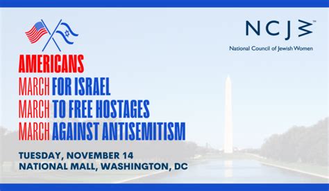 National Council of Jewish Women | March for Israel - National Council ...