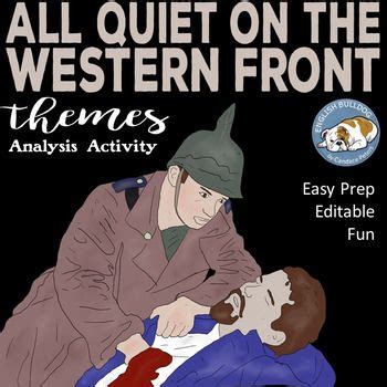 All Quiet on the Western Front Themes Textual Analysis Activity | Ap ...