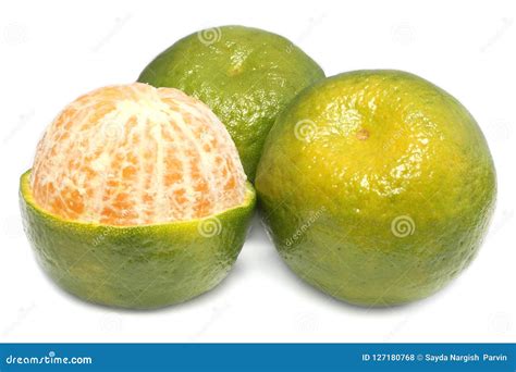 Fresh green orange fruits stock photo. Image of object - 127180768