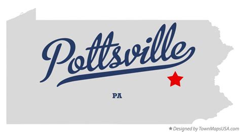 Map of Pottsville, PA, Pennsylvania