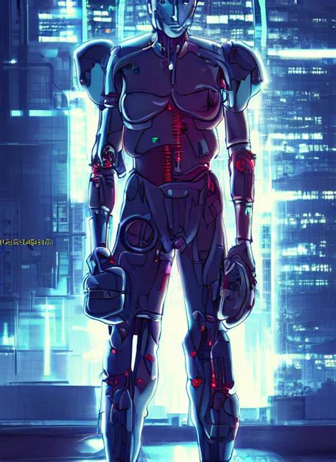 Male cyborg, battle-damaged, wearing a school uniform, | Stable Diffusion