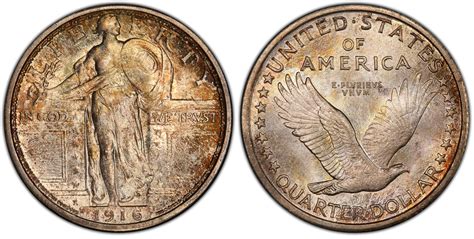 1916 25C Standing Liberty (Regular Strike) Standing Liberty Quarter - PCGS CoinFacts