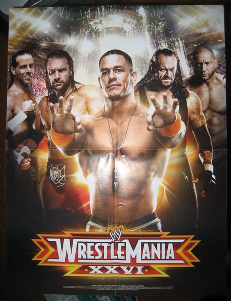 WWE Wrestlemania 26 Poster | Wrestlemania 26, Wrestlemania, Wwe