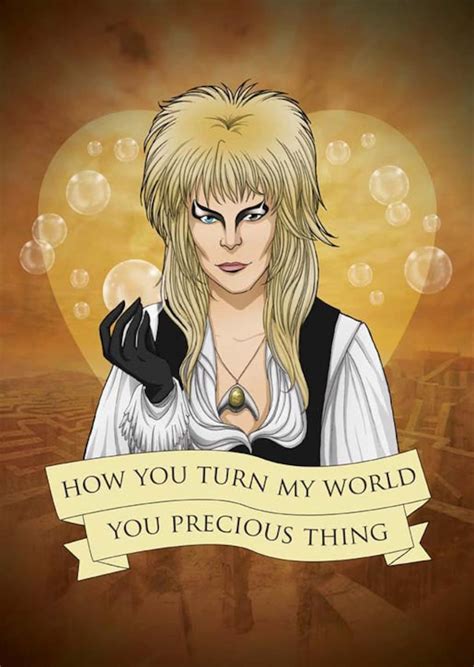 Jareth the Goblin King Valentine Labyrinth Fan Art Original ...