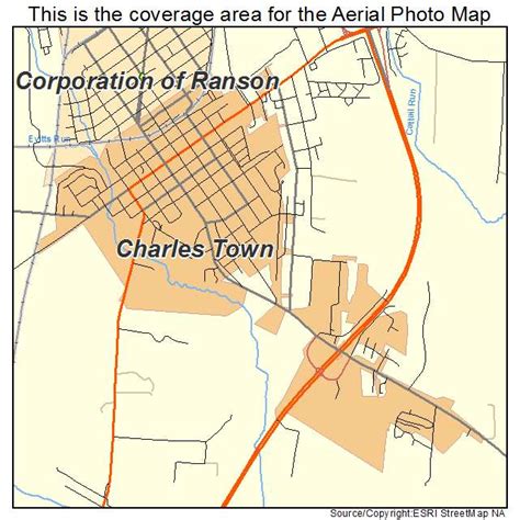 Aerial Photography Map of Charles Town, WV West Virginia